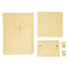 S177 3 en 1 bolsas de revestimiento de laptop impermeable de cuero, tamaño: 13 pulgadas (amarillo claro)