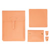 S177 3 en 1 bolsas de revestimiento de laptop impermeable de cuero, tamaño: 14 pulgadas (naranjas de miel)