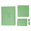 S177 3 en 1 bolsas de revestimiento de laptop impermeable de cuero, tamaño: 14 pulgadas (verde aguacate)