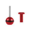 Adaptador de cabeza de bola Tornillo ajustable Cámara de montaje fijo Luces de fotografía de buceo submarino Soporte (1/4 pulgadas de rojo)