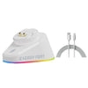 Para Logitech G502 / GPW1 / 2 Soporte de base de carga de mouse inalámbrico Tejido blanco