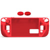 Cubierta de silicona todo incluido con tapa de botón para cubierta de vapor (rojo)