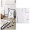 Accesorios para fotos de tablero de fondo de disparo 3D estéreo de material de PVC, 50 x 50 cm (D095 Ladrillo cuadrado blanco)
