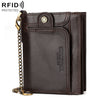 HUMERPAUL BP950 RFID Anti-Magnético Hombres Cartera Gran capacidad Multi-Card Solt Pocket (Marrón)