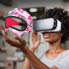 Máscara de ojo transpirable a prueba de sudor de gafas VR (flor de amor)