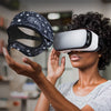 Máscara de ojo transpirable a prueba de sudor de gafas VR (flores de anacardo)