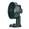 Control remoto inteligente, carga USB, cabeza vibratoria, ventilador de escritorio, ventilador con clip para cochecito (verde)