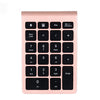 Mini teclado inalámbrico para portátil BT304 de 22 teclas, especificaciones: Bluetooth (dorado)