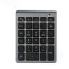 Mini teclado inalámbrico para portátil BT302 de 28 teclas, especificaciones: Bluetooth (gris)