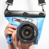 Tteoobl 20m Buceo Submarino Cámara Carcasa Estuche Bolsa Cámara Impermeable Bolsa Seca, Tamaño: M (Azul)
