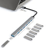 Estación de acoplamiento 7 en 1 USB3.0 HUB multifuncional para computadora portátil (interfaz USB)