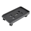 036-1 Estante aumentado para host de computadora de escritorio con ruedas, especificaciones: rueda universal (negro)
