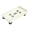 036-1 Host de computadora de escritorio Rack aumentado con ruedas, especificación: rueda universal (albaricoque)