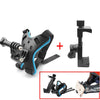 TUYU, casco de motocicleta, barbilla, cámara de acción, soporte de montaje para teléfono móvil, soporte azul + Clip para teléfono móvil
