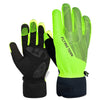 FLYING TERN 315 Espesar Ciclismo Guantes de pantalla táctil cálidos a prueba de viento, Tamaño: M (Verde fluorescente)
