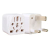 2 PCS WY-7 10A 250V Convertidor de enchufe británico (Blanco)