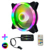 Ordenador CPU RGB luminoso Radiador 1 Ventilador+Control Remoto