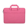 ST01 Bolso para computadora portátil impermeable de gran capacidad que absorbe los golpes, tamaño: 14.1-15.4 pulgadas (rosa rosa)