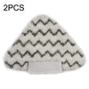2 paños de limpieza triangulares para mopa a vapor para Shark P3 / P5 / P8 / T8 (gris negro)