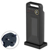 Calentador de calefacción de cerámica PTC con pantalla digital LCD, especificaciones: enchufe del Reino Unido (negro)