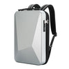 Bopai 61-93318A Mochila extensible impermeable de carcasa dura con orificio de carga USB, especificación: contraseña (plata)