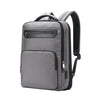 Bopai 61-121518 Mochila expandible impermeable con múltiples compartimentos con orificio de carga USB (gris oscuro)