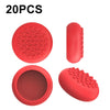 20 PCS Botón periférico VR Mango Rocker Cubierta protectora de silicona, para Oculus Quest 2 (Rojo)