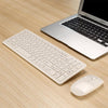 MLD-568 Conjunto de teclado de mouse inalámbrico silencioso para juegos de oficina (blanco)