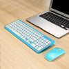 MLD-568 Conjunto de teclado de mouse inalámbrico silencioso para juegos de oficina (azul)
