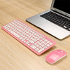MLD-568 Conjunto de teclado de mouse inalámbrico silencioso para juegos de oficina (rosa)