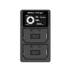 Cargador de batería de cámara de carga dual con pantalla LCD USB FZ100
