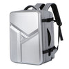 Mochila impermeable extensible de gran capacidad con carcasa dura y orificio de carga USB (161 gris claro)
