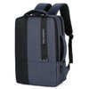 Mochila para computadora portátil de negocios de gran capacidad 140 con interfaz de carga USB (azul)