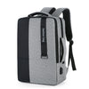 140 Mochila para computadora portátil de negocios de gran capacidad con interfaz de carga USB (gris)