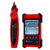 Probador de cable de red ajustable recargable ET616 Probador de cable POE (rojo)