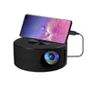 YT200 320 X 180P LED HD Mini proyector Soporte alimentado por USB Conexión por cable Pantalla del teléfono (Negro)