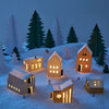 Navidad Mini paisaje decoración adornos accesorios de fotografía (casa de arte de papel)