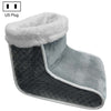 Calentador de pies eléctrico de tapa alta enchufable Calentador de pies con calefacción Botas Enchufe de EE. UU. 120V (gris oscuro)