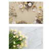 Papel de fondo de fotografía mate de doble cara 3D (rima floral)