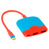 Base portátil H0231 para base de expansión móvil/Nintendo Switch (rojo azul)