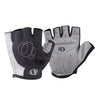 YIZIMI Guantes antichoque de medio dedo Ciclismo Guantes cortos de silicona para dedos, Tamaño: M (Gris negro)