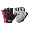 YIZIMI Guantes antichoque de medio dedo Ciclismo Guantes cortos de silicona para dedos, Tamaño: XL (Negro Rojo)