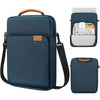 Bolso vertical para computadora portátil, bandolera de mano, tamaño: 13.3 pulgadas (azul oscuro)