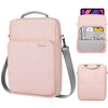 Bolso vertical para computadora portátil, bandolera de mano, tamaño: 13.3 pulgadas (rosa)