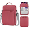 Bolso vertical para computadora portátil, bandolera de mano, tamaño: 9.7-11 pulgadas (rojo vino)