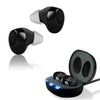 Amplificador de sonido en la oreja TWS para audífonos para personas mayores (negro)