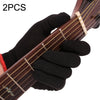 2 piezas de nailon para principiantes, resistente al desgaste, antideslizante, mano izquierda, guante de ejercicio para guitarra, tamaño: pequeño