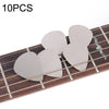 10 Uds. Paletas de guitarra Bayse de acero inoxidable y dedo pulgar (plata)