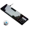 Dark Alien K710 71 Keys Glowing Game Teclado con cable, longitud del cable: 1,8 m, color: negro, blanco, eje verde