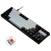 Dark Alien K710 71 Keys Glowing Game Teclado con cable, longitud del cable: 1,8 m, color: negro, blanco, rojo, eje